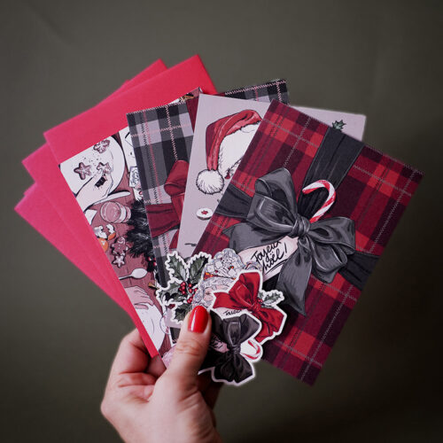 Pack complet de Noël 🎁 4 cartes + 4 stickers