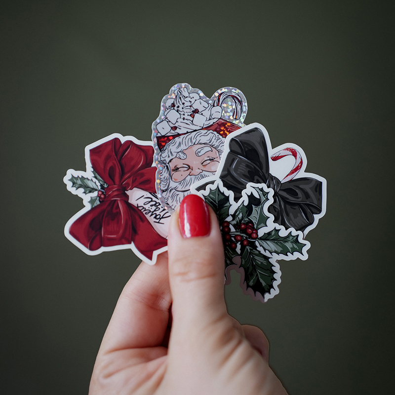 Pack complet de Noël 🎁 4 cartes + 4 stickers – Image 5